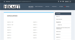 Desktop Screenshot of hikmetdergisi.org